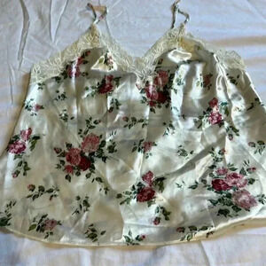 Victoria’s Secret Rose Scalloped Camisole Vintage Gold Label size M
